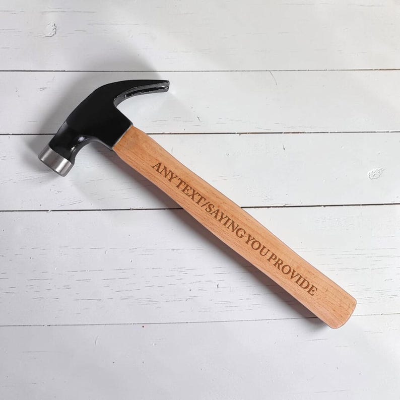 Engraved Hammer, Father's Day Dad Gift, Personalized Hammer, Best Dad Ever Gift, Wood Handle, Unique Father's Day Gift, Carpenter Gift image 13