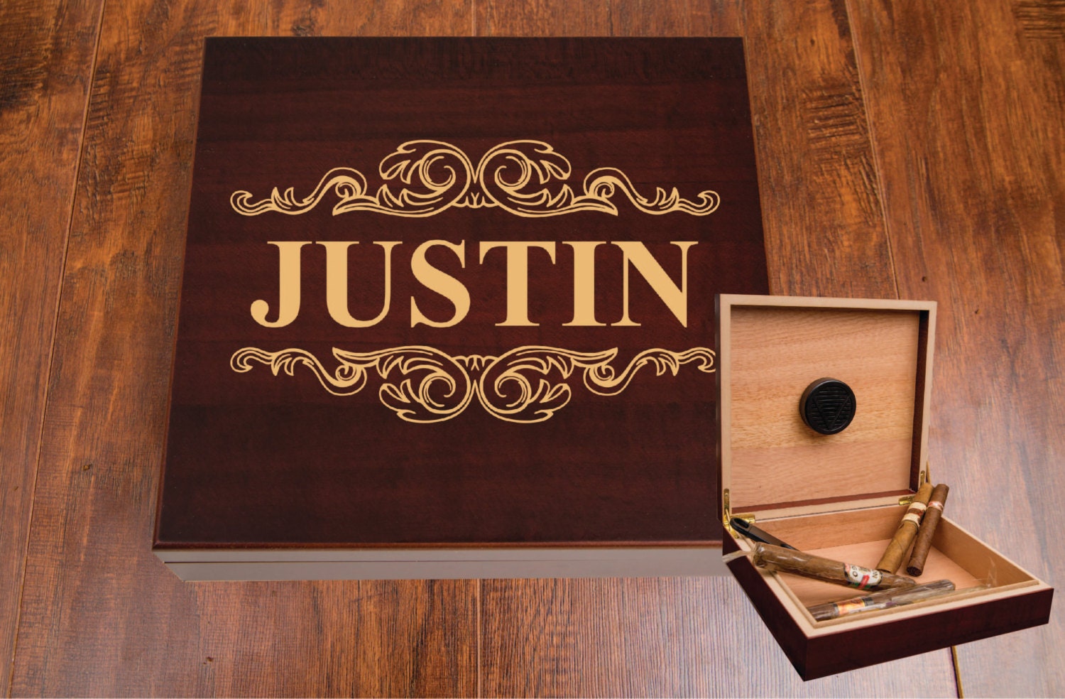 Humidor Gift for Groomsmen Personalized Humidor Box Cigar Etsy