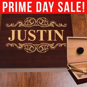 Cigar Humidor, Humidor Cigar Box, Personalized Cigar Humidor, Groomsmen Gift, Cigar Box, Custom Humidor, Humidor Box