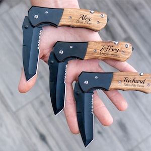 Pocket knife, engraved knife, personalized pocket knife, custom knives, groomsmen knife, groomsman pocket knife, fathers day gift, the beast