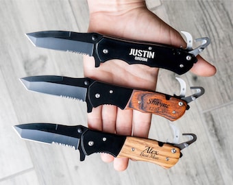 Groomsmen knife, engraved pocket knife, hunting knife, gift for men, fathers day, camping knife, groomsmen gift, wedding gift, best man, k01