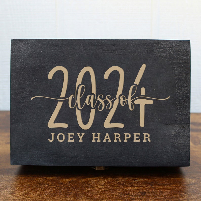 Graduation Memory Box, Personalized Gift Box, Graduation Gift Ideas, Keepsake Time Capsule, Graduation Gift for Her, Graduation Gift for Him image 5