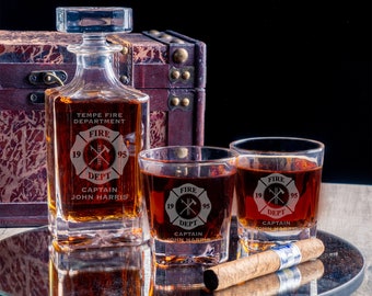 religious best wishes for new job Personalized Whiskey Decanter Set, Veteran Gift, Glass Decanter, Best Retirement Gift, Gift For Coworker, First Responder Gift, New Job Gift