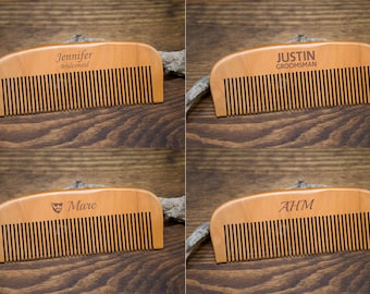 Wood comb, wooden hair comb, engraved comb, personalized comb, custom hair comb, wedding comb, groomsmen gift, custom comb, hairbrush comb