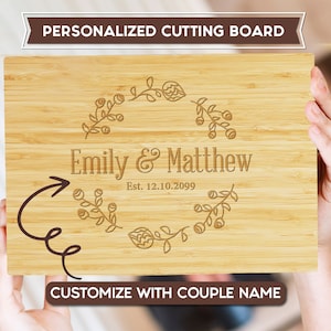 Personalized Cutting Board – Custom Engraved Wood Charcuterie Board, Cheese Board, Serving Board, Kitchen Decor, Cutting Board Gift