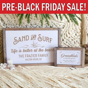 Personalized Family Beach House Sign, Beach House Decor, Family Name Sign, Welcome to the Beach, Beach Sign, Nautical Sign, Coastal Decor