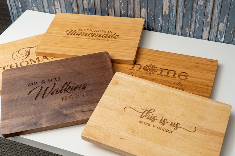 Grandma always treats you with delicious dishes. So why not customize an engraved cutting board and give it as a thank you gift for grandma. The cutting board is not only good for cooking but also serves as stunning kitchen decor.