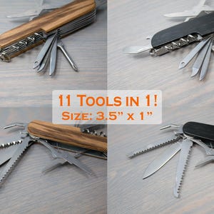 Multi tool pocket knife, swiss army knife, multitool bottle opener, multi pocket knife, keychain knife, multi purpose knife, personalized