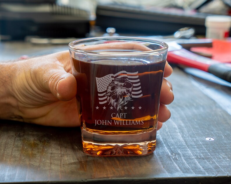 Whiskey Glass, Rocks Glass, Whiskey Glasses, Bourbon Glasses, Scotch Glass, Engraved Rocks Glass, Personalized Whiskey Glass, Decanter Glass image 3