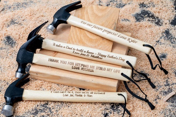 Personalized hammer, father's day gift idea, engraved hammer, daddy gift, best dad ever, #1 dad, papa gift, pawpa, grandpa gift