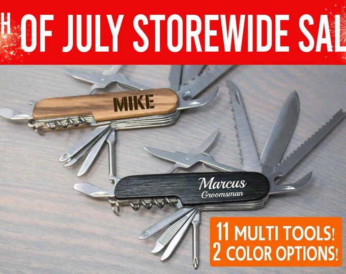 Multi Tool Pocket Knife, Swiss Army Knife, Multitool Bottle Opener, Multi Pocket Knife, Keychain Knife, Multi Purpose Knife, Personalized