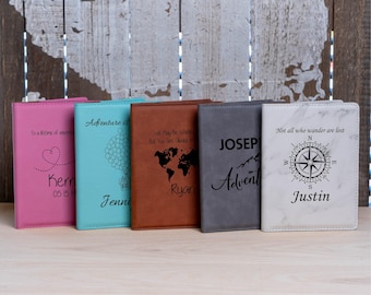 Personalized passport cover, passport holder, passport wallet, passport case, engraved passport, leather passport, custom travel book