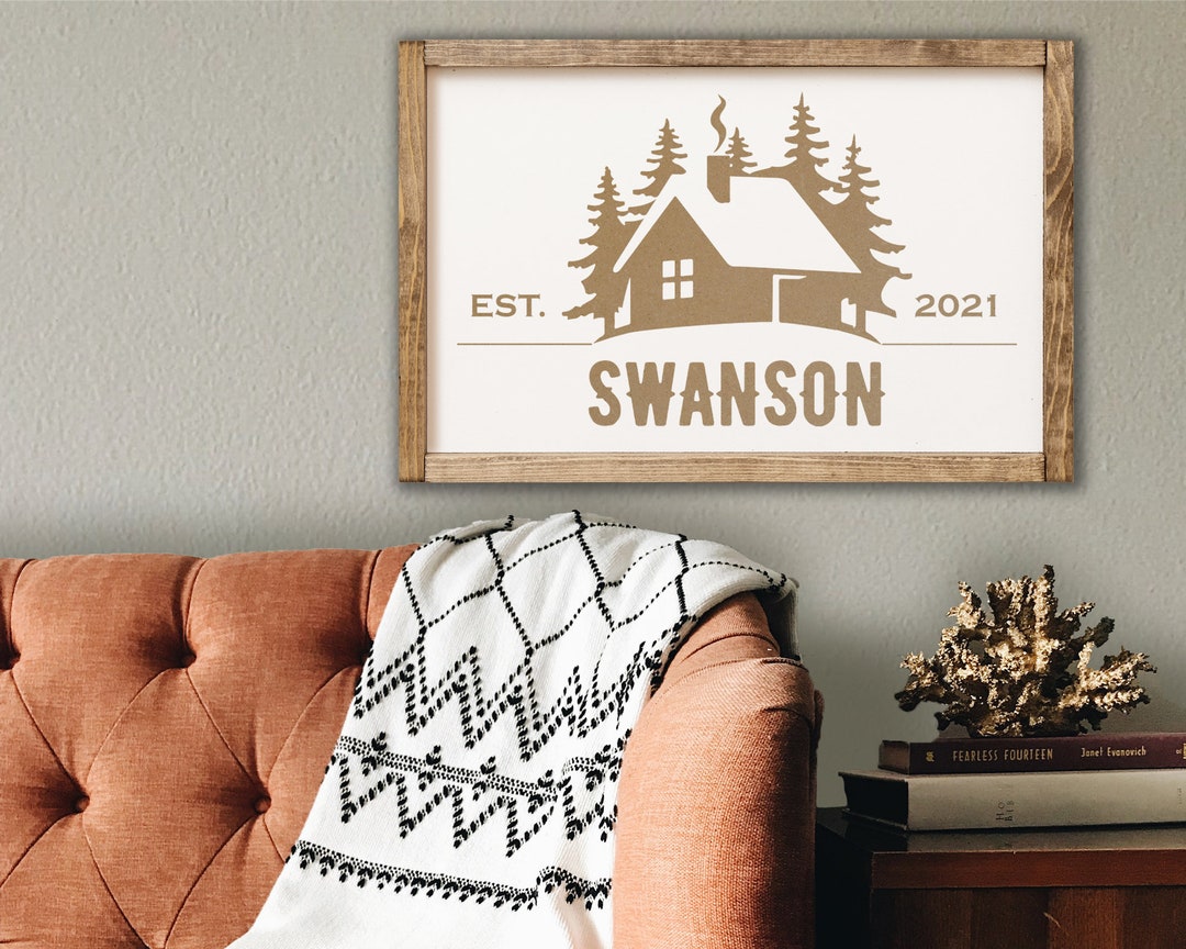 Cabin Established Sign, Cabin Decor, Farmhouse Cabin, Welcome to the ...