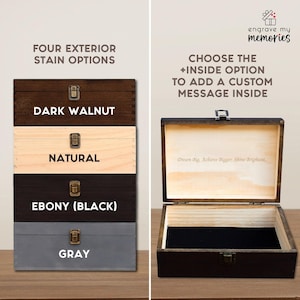 Graduation memory box, personalized gift box, graduation gift ideas, keepsake time capsule, graduation gift for her, graduation gift for him image 9