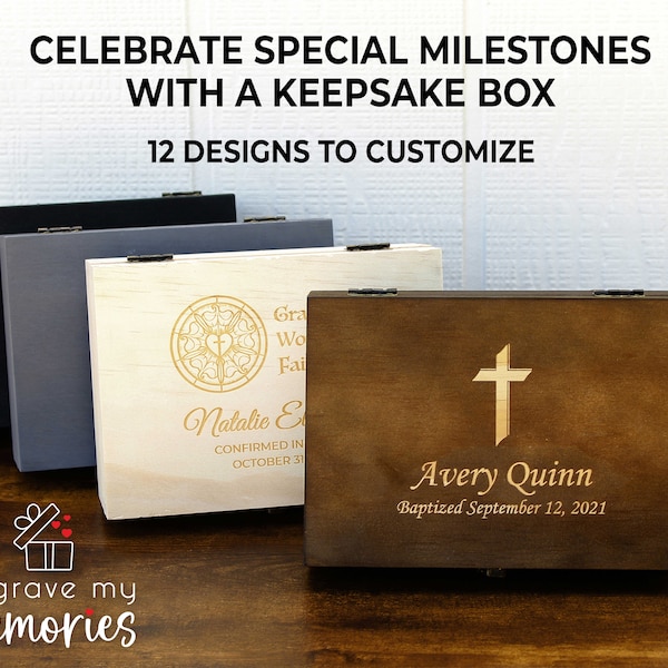 Baptism Jewelry Box Boy Etsy