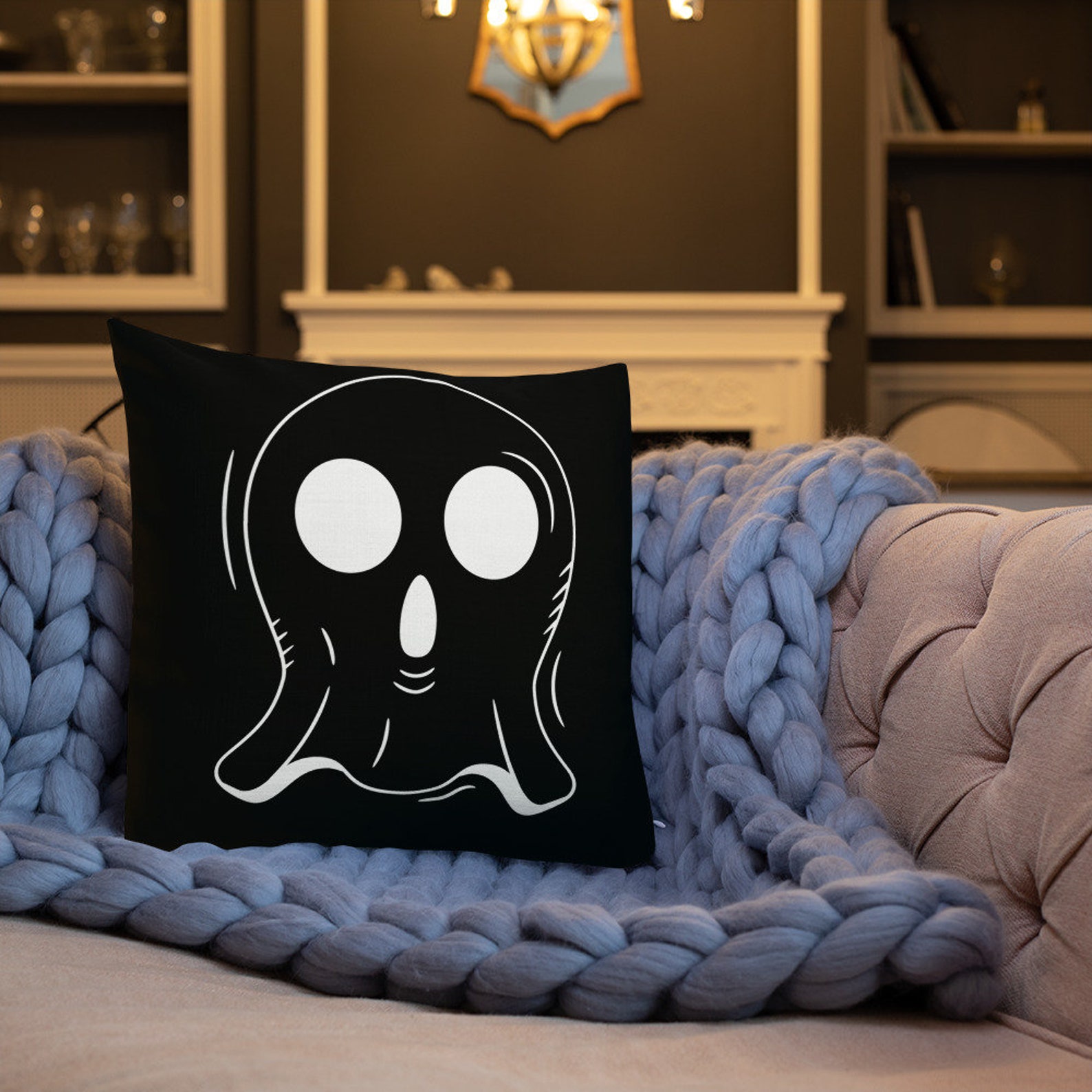 Cute Ghosts Premium Pillow Etsy