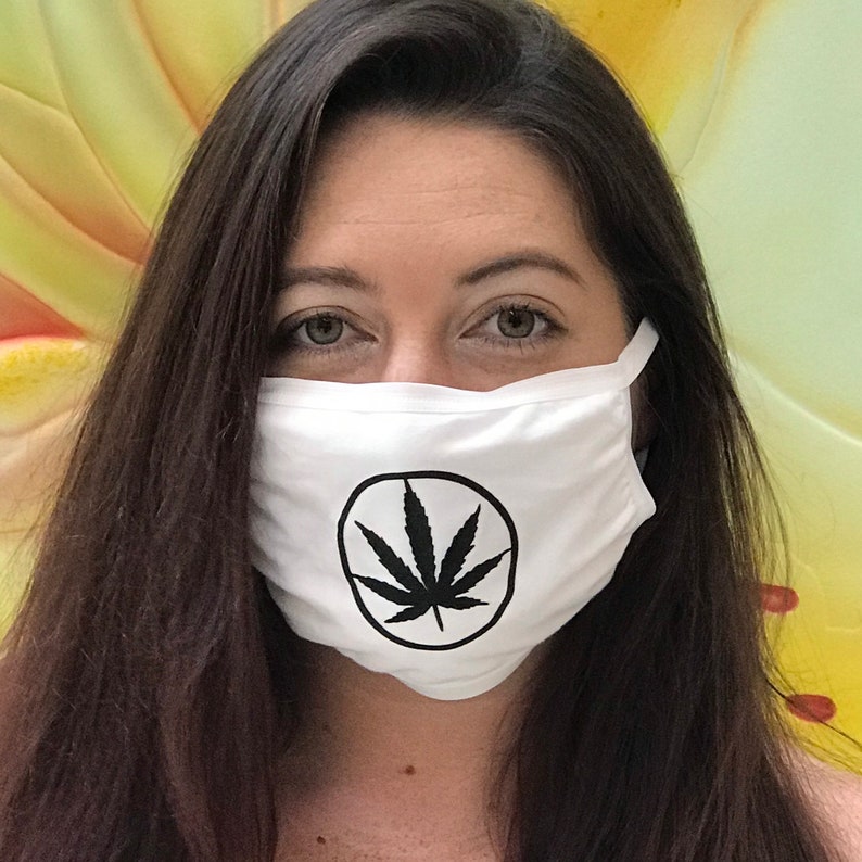 Pot Leaf Face Mask Etsy