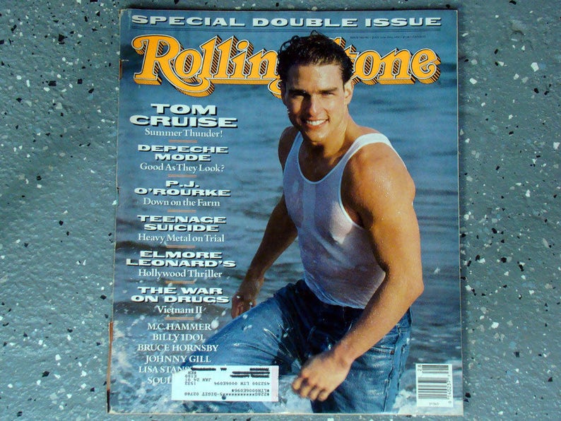 Tom Cruise Rolling Stone Magazine Issue 582/583 1990 image 1