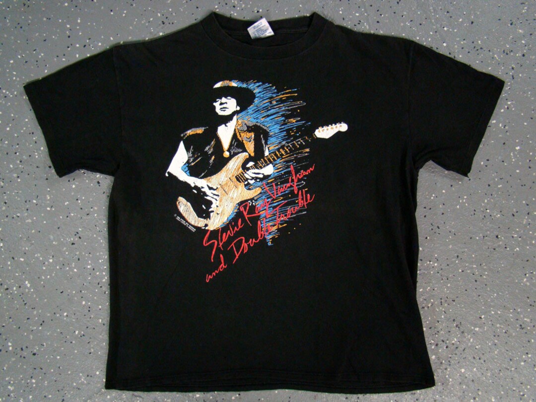 Stevie Ray Vaughan's Last Official Tour T Shirt 1990 (medium