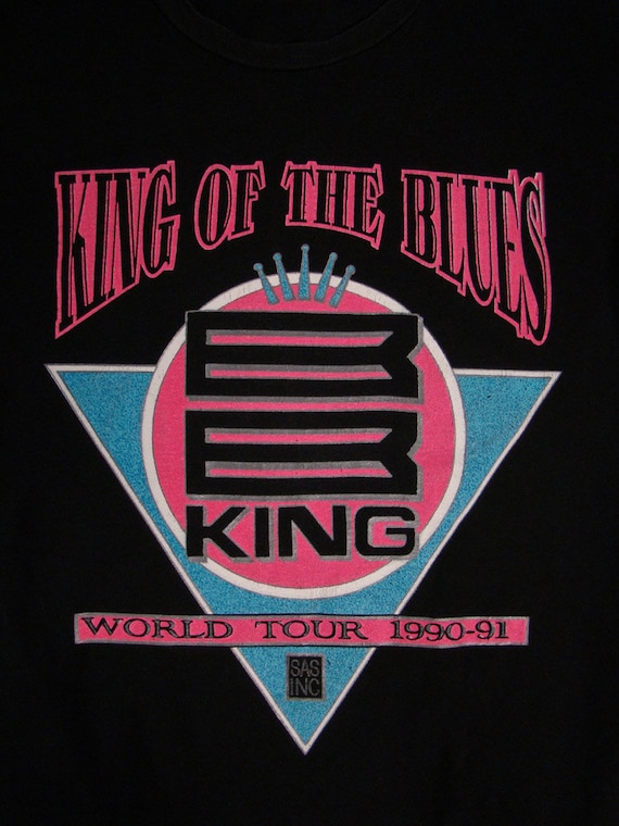 BB King King of The Blues 1991 Tour T Shirt (Smal… - image 2