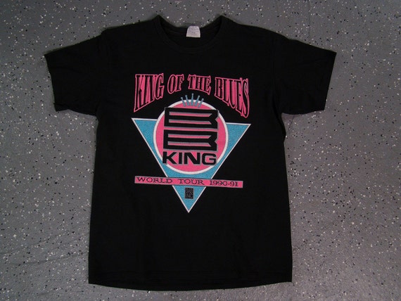 BB King King of The Blues 1991 Tour T Shirt (Smal… - image 1