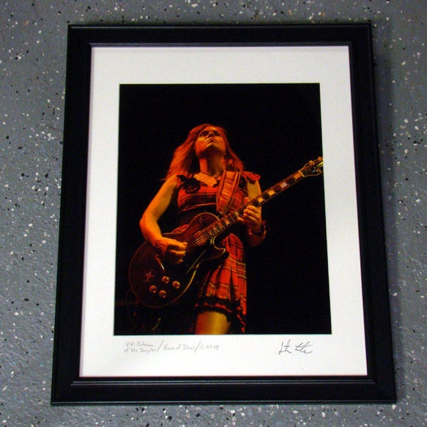 Vicki Peterson of the Bangles - Framed, Matted Photograph 16X20 (2009)