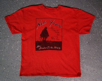 Neil Young with Booker T. & The MG&#39;s Tour T Shirt 1993 (Medium) - Please Read Description!