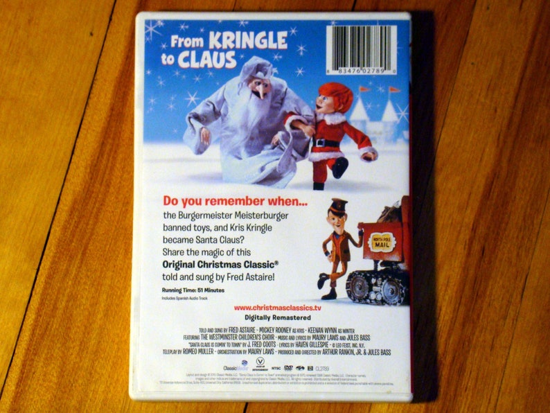 Santa Claus Is Coming To Town Digitally Remastered DVD Etsy
