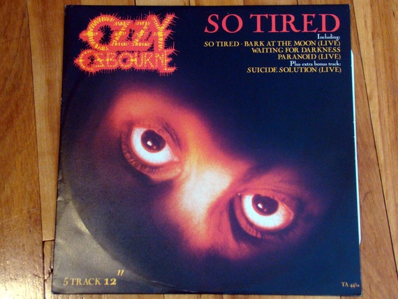 [美品]Ozzy Osbourne So Tired 12インチ レコード Ozzy Osbourne - so Tired - 5 Track 12