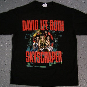 David Lee Roth Skyscraper Tour T Shirt 1988 (Medium) - Please Read Description!