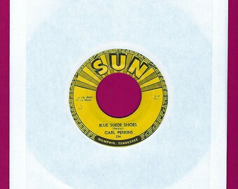 Carl Perkins - blaue Wildlederschuhe / Honig nicht! -45 Rpm - 1956