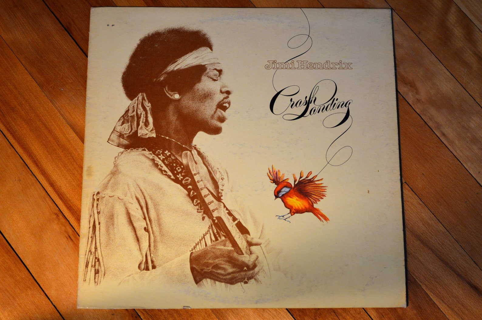 Jimi Hendrix Crash Landing Vinyl Record Original Pressing 33 Rpm 1975