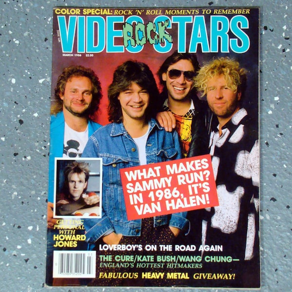 Van Halen - Video Rock Stars Magazine - March 1986