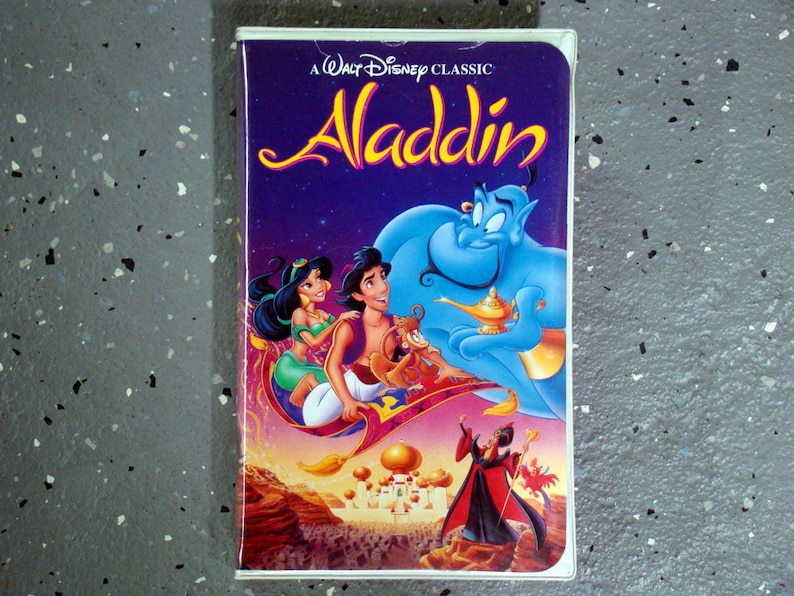 Aladdin Walt Disney's Black Diamond Classic RARE VHS 1993 Etsy