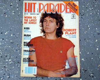 Robert Plant - Hit Parader Magazine - March 1983