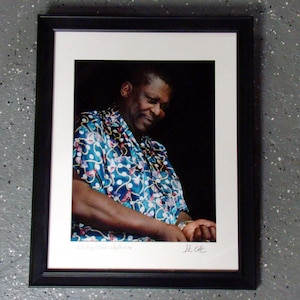 BB King - omlijst, gematteerd foto 16 X 20 (1994)