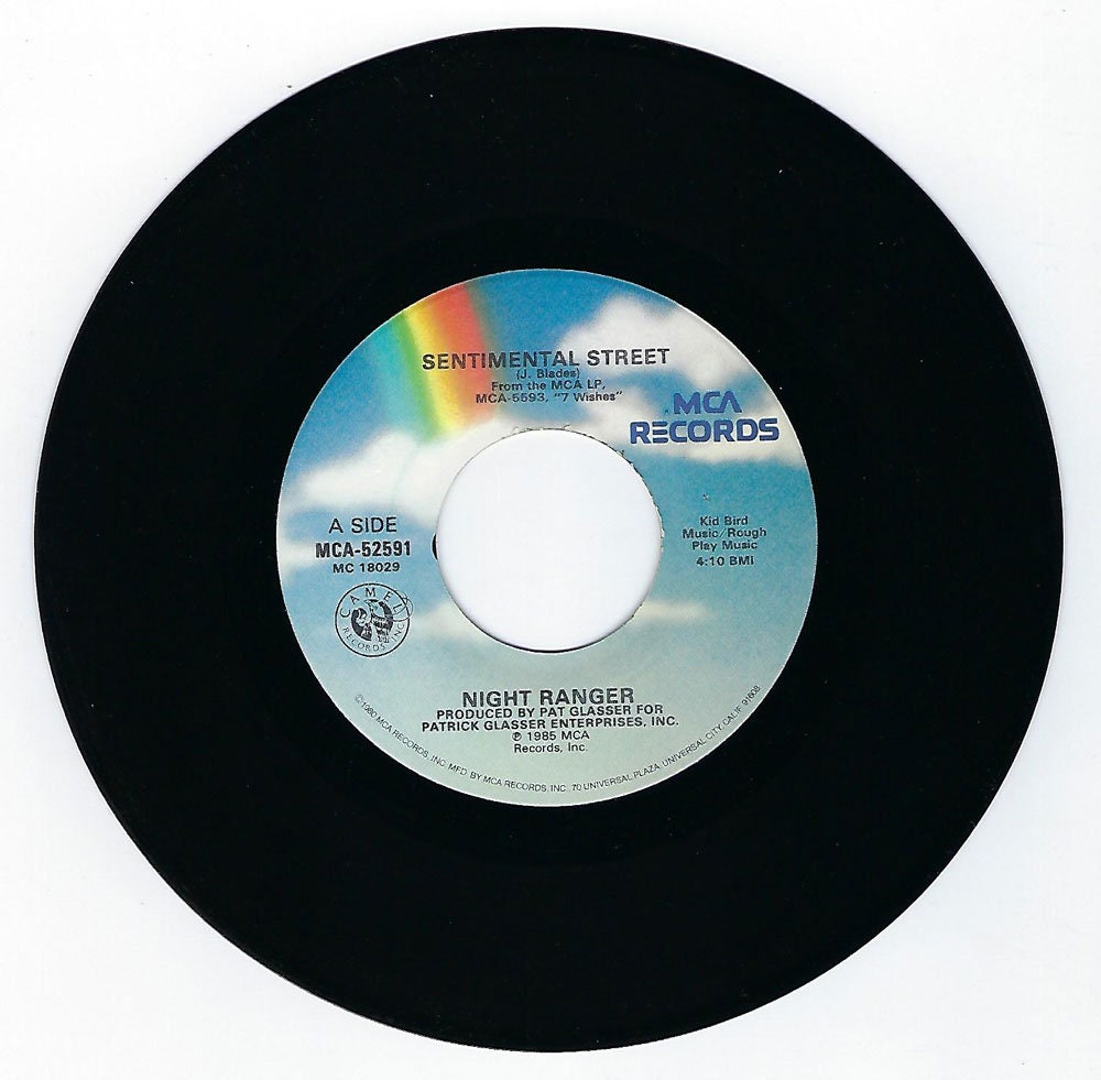 Sentimental Street Night Ranger Night Ranger - Sentimental Street / Night Machine - 45rpm - 1985 - Etsy
