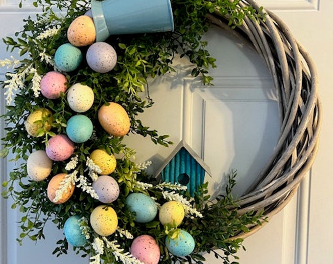 Featured listing image: Enchanting Easter Egg Wreath