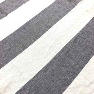 5&quot; Wide Stripe 100% Natural Linen Fabric / 55&quot; Width / CL1026