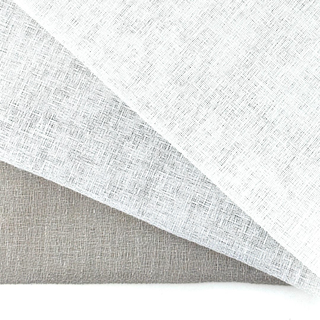 Textured Net Weave Faux Linen Fabric by the Yard, 118
