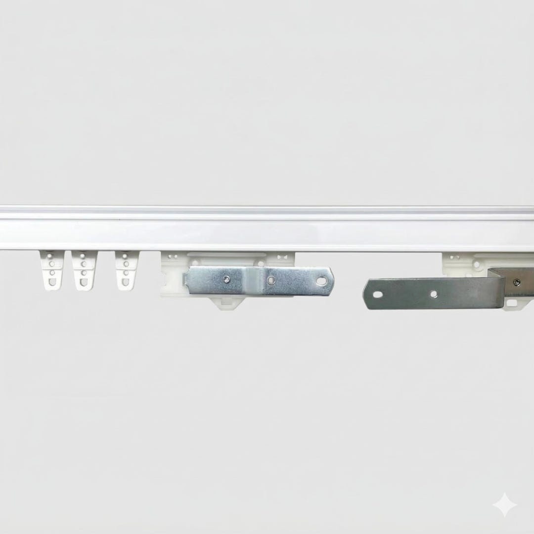 Window Track Snaps Heavy Duty Tracks for Curtain and Drapery, Window Treatment Hardware ...