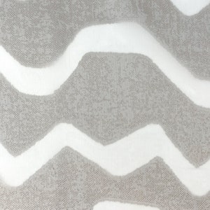 Irregular Wave Geometric Faux linen Fabric By The Yard, Curtain, Drapery, Table Top, 118&quot; Width/CL1135