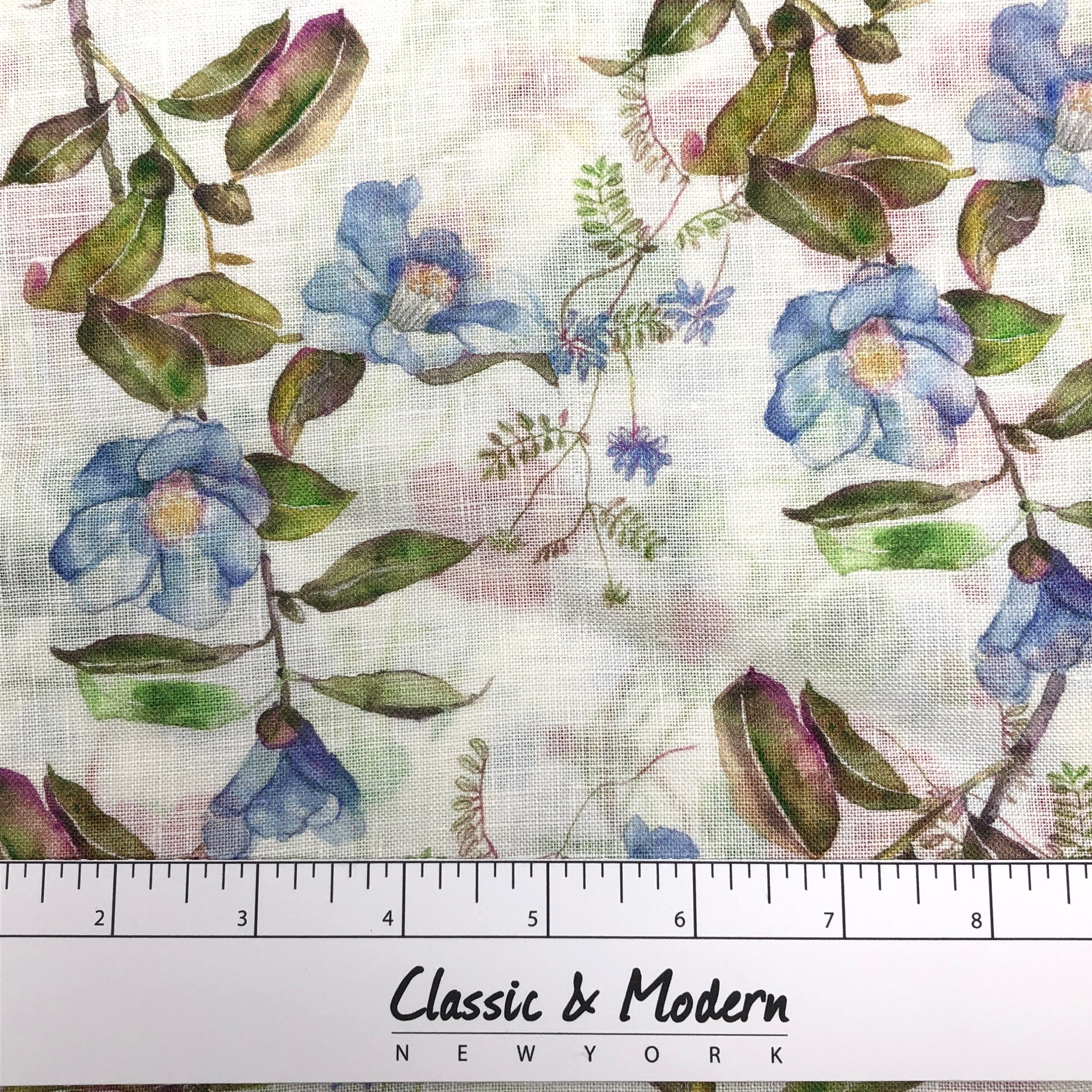 Floral Print 100% Linen Fabric by the Yard | 58"width | CL1021 - Etsy