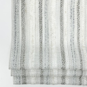 Textured Embroidery Blend Linen Flat Roman Shade / CL1098
