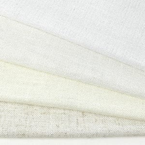 Solid Light Medium Weight Sheer Blend Linen Fabric By The Yard / 118&quot; Width / CL1123