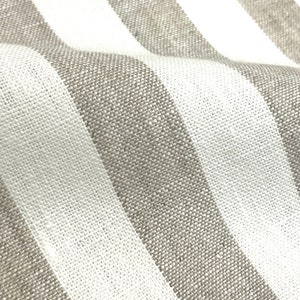 1&quot; Stripe Linen Fabric By The Yard / 56&quot; Width / CL1079