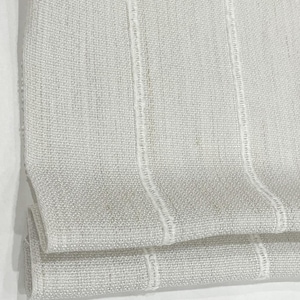 Embroidery Sheer Stripe Linen Flat Relaxed Casual Roman Shade, Farmhouse contemporary Roman Shade/CL1060