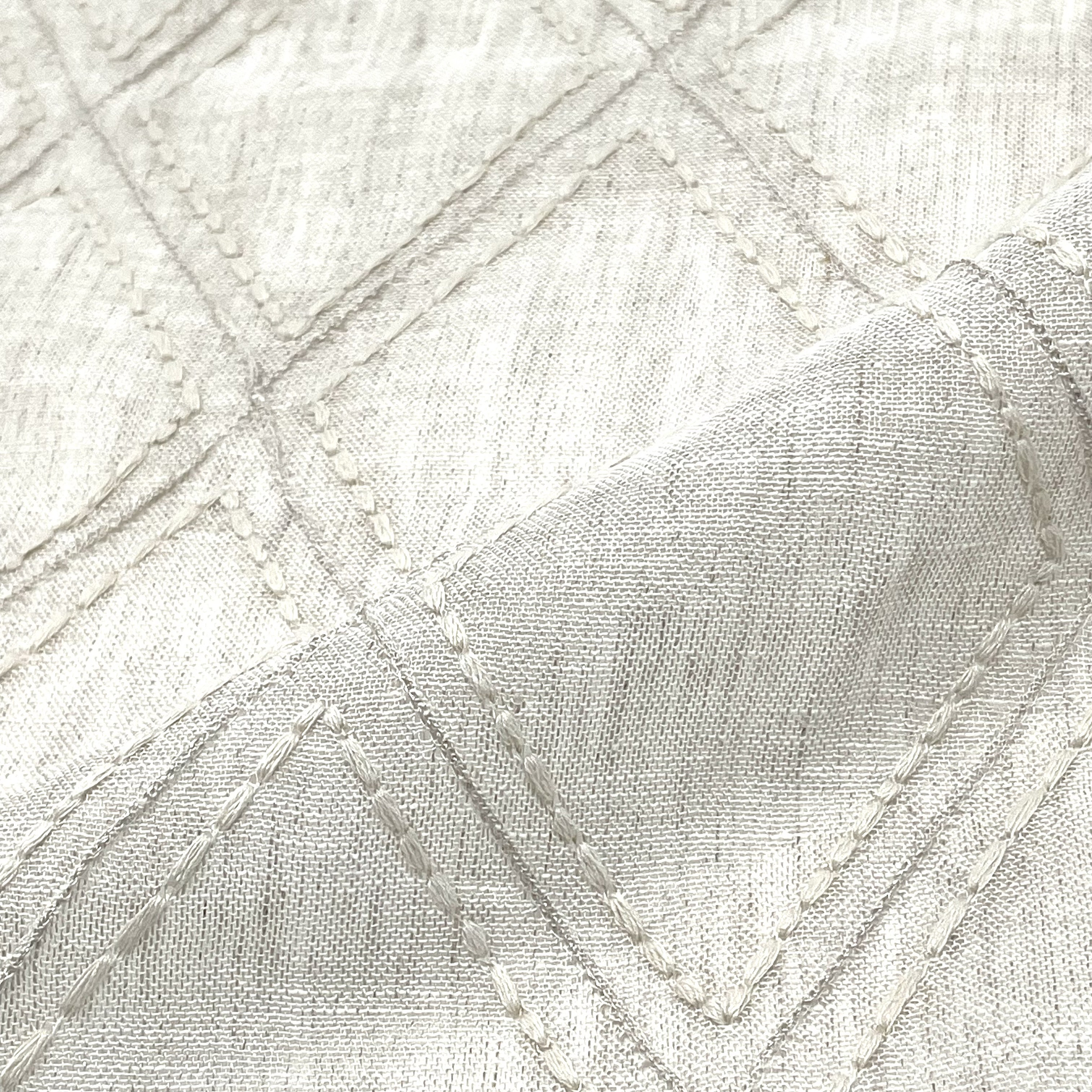White Linen Ramie Drapery Upholstery Fabric by the Yard 