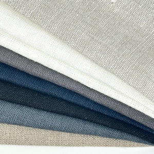 Tumbled Washed Belgian 100% Natural Linen Fabric / 54&quot; Width / CL1064