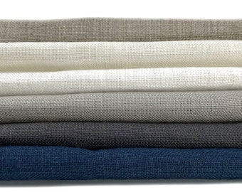 118" Double Width 100% Natural Linen Fabric By The Yard, Curtain, Drapery, Table Top, 120" Width/CL1049